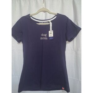 Mom Love‎ Womens Medium Dog Love Blue T-shirt